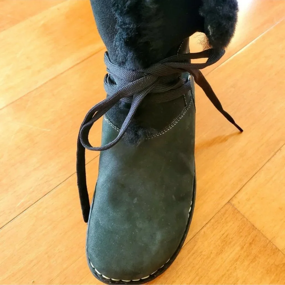 Leather and Natural Fur winter boots - Picture 5 of 9